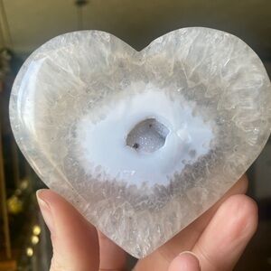 Heart-Shaped Crystal Geode